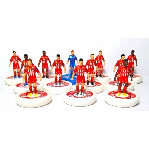 Subbuteo Andrew Table Soccer Olympiacos 2020-21 Champions League kit edition ON WSB Professional bases